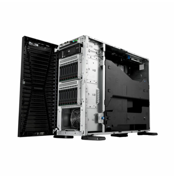 Serveur HPE ProLiant ML110 Gen11 4510 2,4 GHz 12 cœurs 1 processeur 32Go‑R MR408i‑o 8 disques SFF Module alim redondant 1 000 W – Image 2