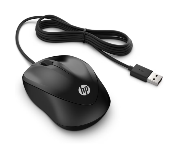 Souris filaire HP 1000 USB - Couleur Noir – Image 2
