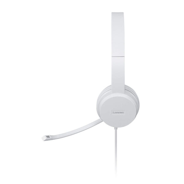 Casque USB Stéréo Lenovo 110 - Couleur Blanc – Image 3