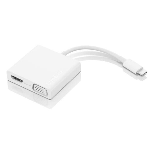 Concentrateur Hub Lenovo USB-C 3 en 1 HDMI VGA USB 3.0 – Image 2