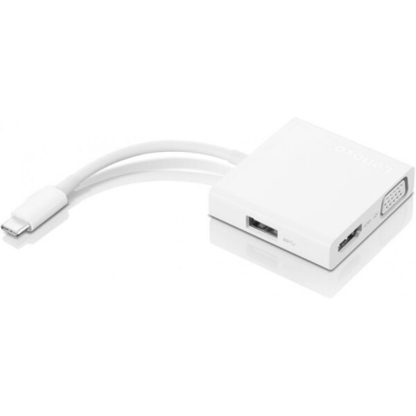 Concentrateur Hub Lenovo USB-C 3 en 1 HDMI VGA USB 3.0
